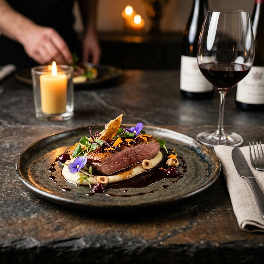 Fine dining luxury plate